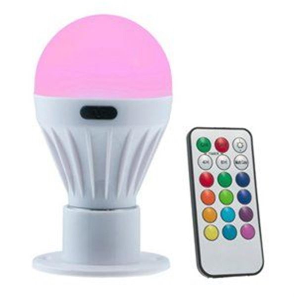 Promier Products Color Changing Remote Controlled Porta Bulb PR572012